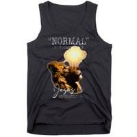 Normal Isnt Coming Back But Jesus Is Cross Christian Easter Tank Top