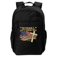 Normal Isn't Coming Back Jesus Is Revelation 14 Christian Backpack
