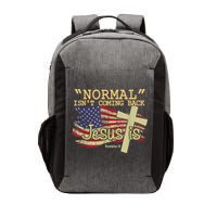 Normal Isn't Coming Back Jesus Is Revelation 14 Christian Vector Backpack