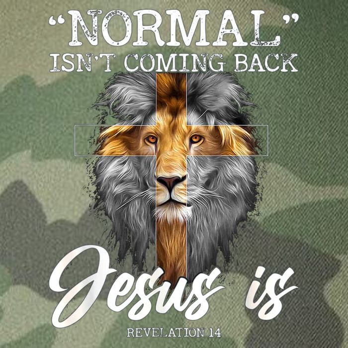 Normal Isnt Coming Back But Jesus Is Cross Christian Legacy Tie Dye Trucker Hat