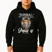 Normal Isnt Coming Back But Jesus Is Cross Christian Hoodie