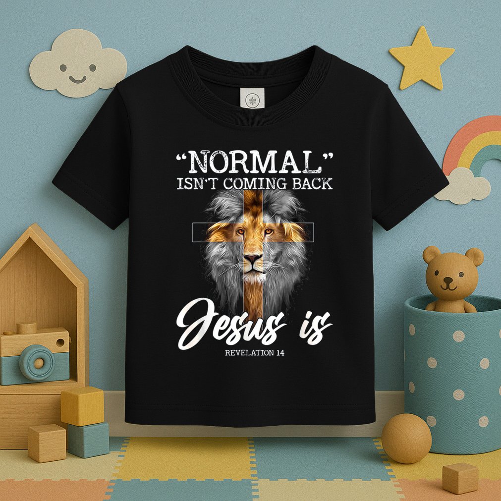 Normal Isnt Coming Back But Jesus Is Cross Christian Toddler T-Shirt
