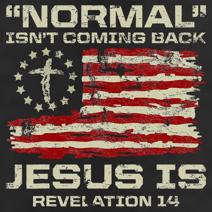 Normal IsnT Coming Back Jesus Is Christian American Flag Adult Drive Performance Visor