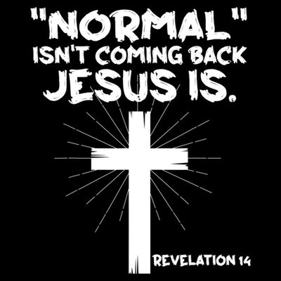 Normal Isn't Coming Back Jesus Is Christian Jesus Cross T-Shirt