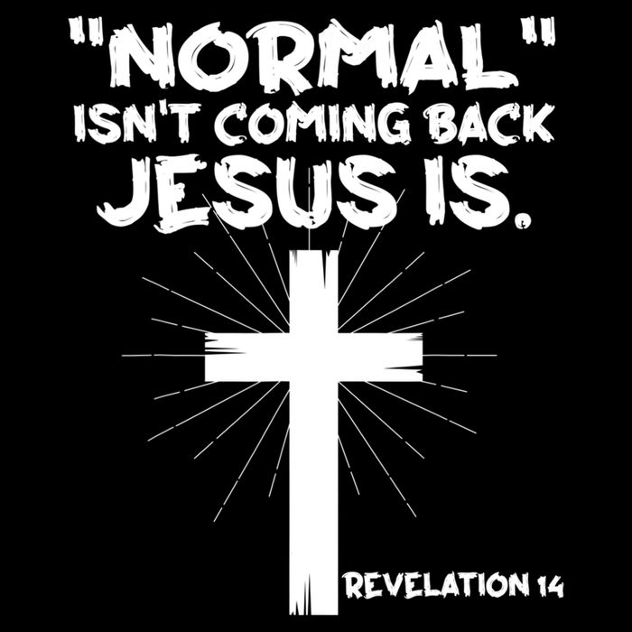 Normal Isn't Coming Back Jesus Is Christian Jesus Cross Visor