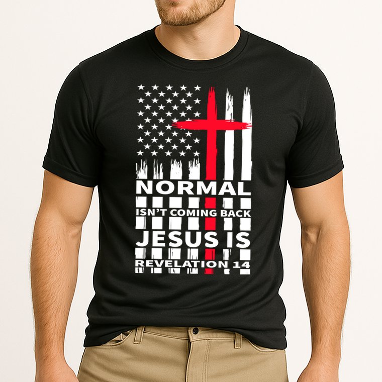 Norman Isnt Coming Back Jesus Is Revelation 14 Christ Christianity Cooling Performance Crew T-Shirt