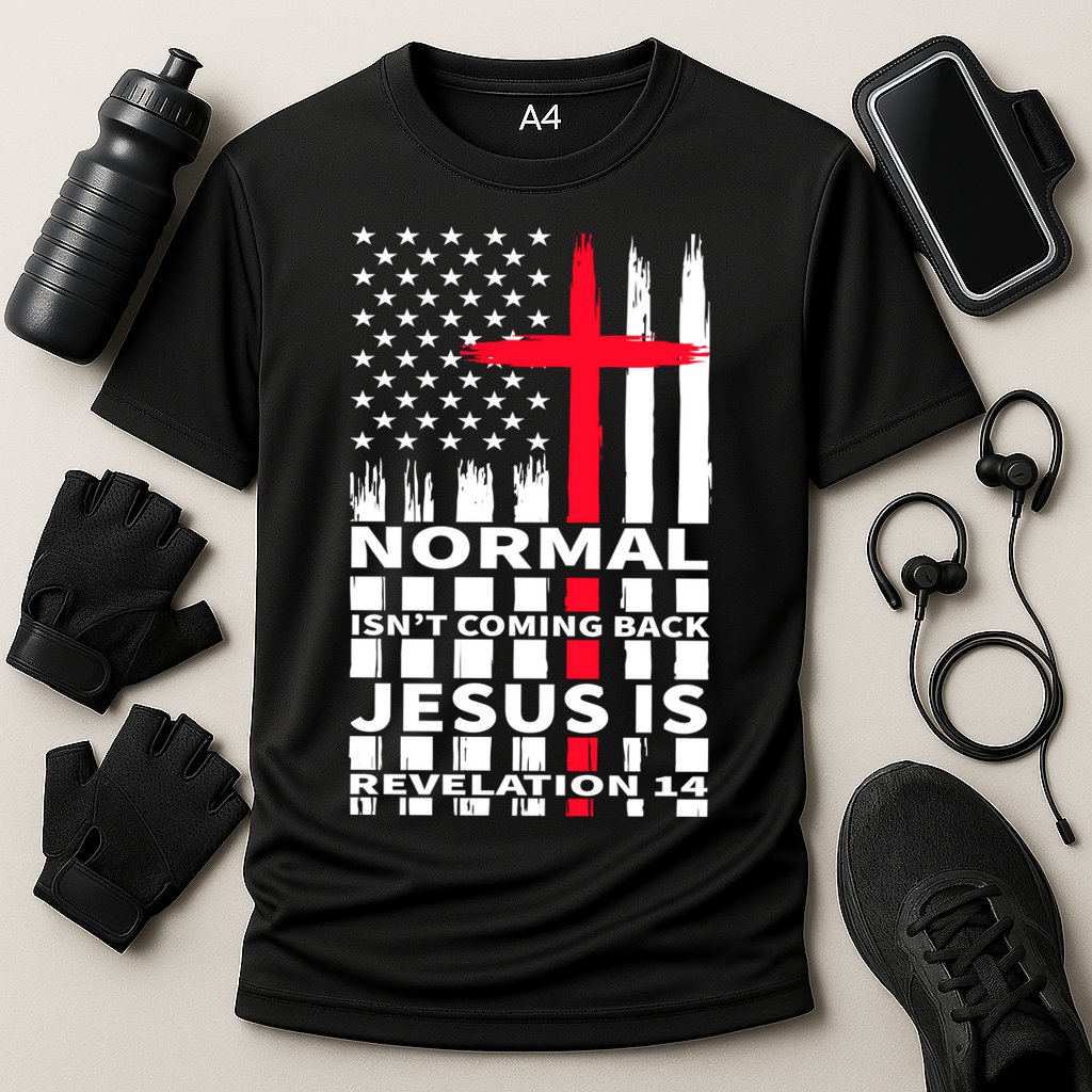 Norman Isnt Coming Back Jesus Is Revelation 14 Christ Christianity Cooling Performance Crew T-Shirt
