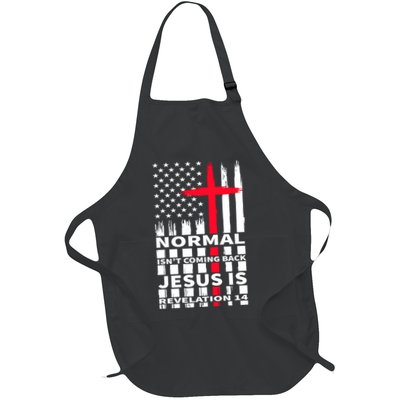 Norman Isnt Coming Back Jesus Is Revelation 14 Christ Christianity Apron