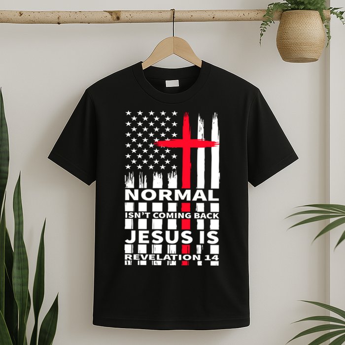Norman Isnt Coming Back Jesus Is Revelation 14 Christ Christianity T-Shirt