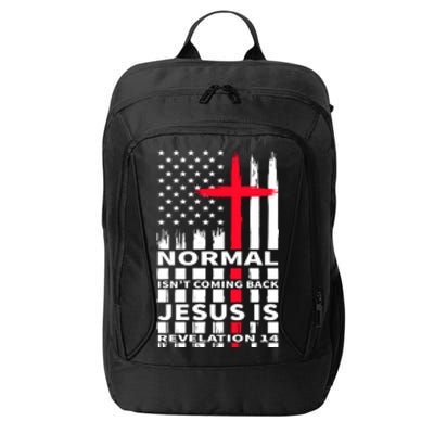 Norman Isnt Coming Back Jesus Is Revelation 14 Christ Christianity City Backpack