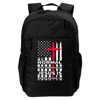 Norman Isnt Coming Back Jesus Is Revelation 14 Christ Christianity Daily Commute Backpack