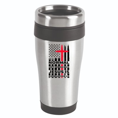 Norman Isnt Coming Back Jesus Is Revelation 14 Christ Christianity 16oz Travel Tumbler