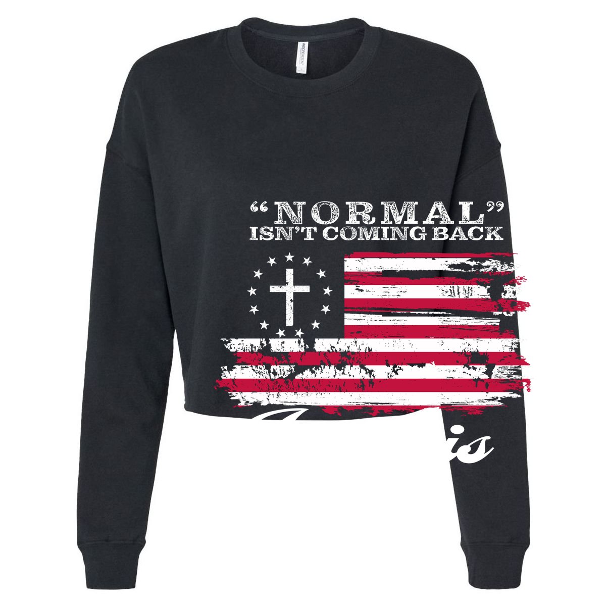 Normal Isn't Coming Back But Jesus Is Revelation 14 American Flag 15oz Campfire Ceramic Mug