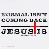 Normal Isn't Coming Back But Jesus Is Revelation 14 Kids T-Shirt