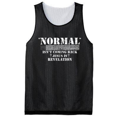 Norman Isnt Coming Back Jesus Is Revelation Christ Christianity Mesh Reversible Basketball Jersey Tank