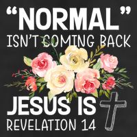 Normal Isn't Coming Back Jesus Is Revelation Flower Beanie