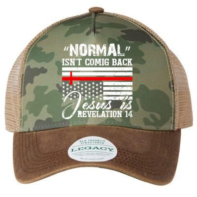 Normal Isn't Coming Back But Jesus Is Revelation Legacy Tie Dye Trucker Hat
