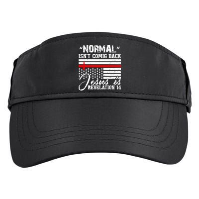 Normal Isn't Coming Back But Jesus Is Revelation Adult Drive Performance Visor
