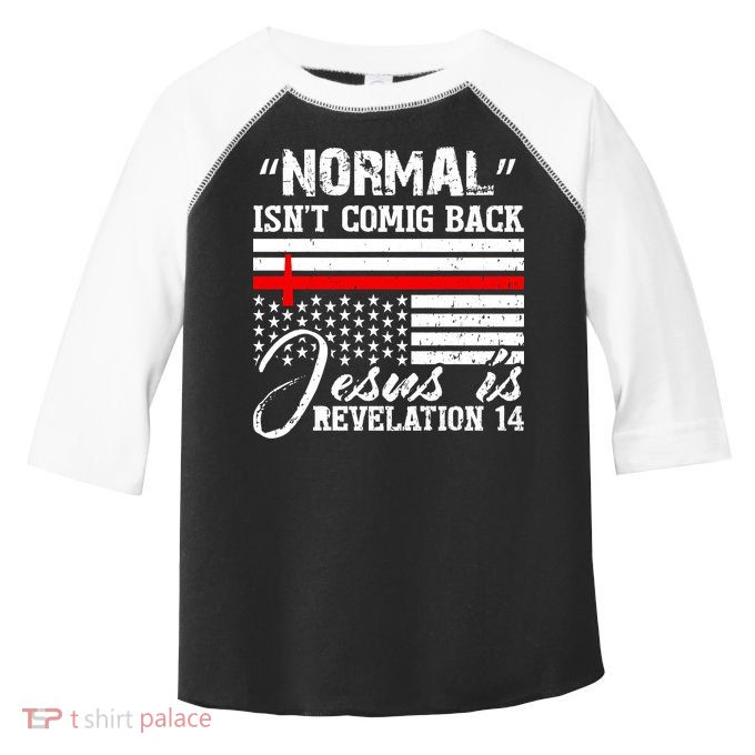 Normal Isn't Coming Back But Jesus Is Revelation Toddler Fine Jersey T-Shirt