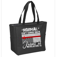 Normal Isn't Coming Back But Jesus Is Revelation Zip Tote Bag