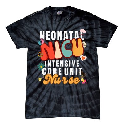 Neonatal Intensive Care Unit NICU Nurse For NICU Nurse Squad Tie-Dye T-Shirt