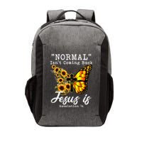 Normal Isn't Coming Back But Jesus Is Faith Sunflower Vector Backpack