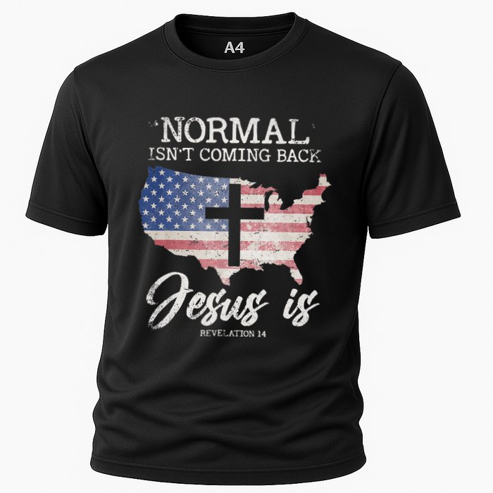 Normal Isn't Coming Back But Jesus Is Revelation 14 Cooling Performance Crew T-Shirt