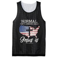 Normal Isn't Coming Back But Jesus Is Revelation 14 Mesh Reversible Basketball Jersey Tank