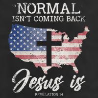 Normal Isn't Coming Back But Jesus Is Revelation 14 Golf Towel