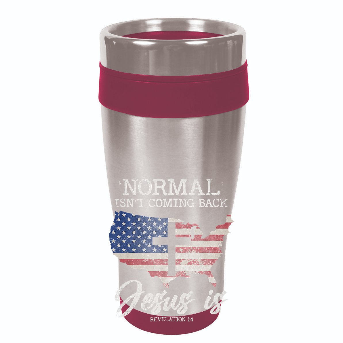 Normal Isn't Coming Back But Jesus Is Revelation 14 Zip Tote Bag