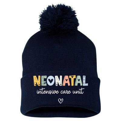 Neonatal Intensive Care Unit NICU Nurse Pom Pom 12in Knit Beanie