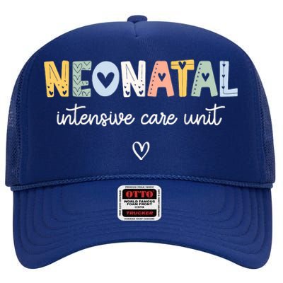 Neonatal Intensive Care Unit NICU Nurse High Crown Mesh Back Trucker Hat