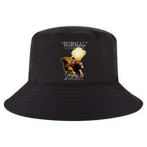 Normal Isnt Coming Back But Jesus Is Cross Christian Easter Cool Comfort Performance Bucket Hat