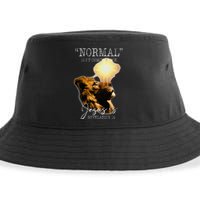 Normal Isnt Coming Back But Jesus Is Cross Christian Easter Sustainable Bucket Hat