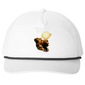 Normal Isnt Coming Back But Jesus Is Cross Christian Easter Snapback Five-Panel Rope Hat