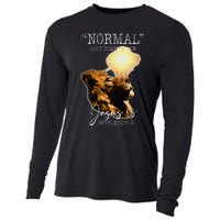 Normal Isnt Coming Back But Jesus Is Cross Christian Easter Cooling Performance Long Sleeve Crew