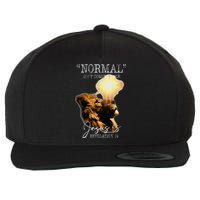 Normal Isnt Coming Back But Jesus Is Cross Christian Easter Wool Snapback Cap