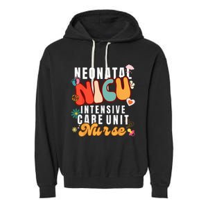 Neonatal Intensive Care Unit NICU Nurse For NICU Nurse Squad Garment-Dyed Fleece Hoodie