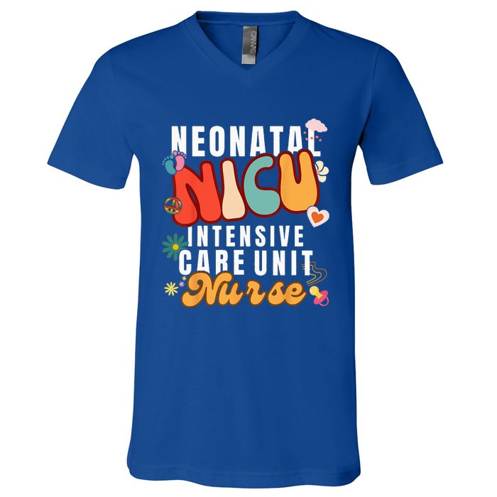 Neonatal Intensive Care Unit NICU Nurse For NICU Nurse Squad V-Neck T-Shirt