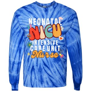 Neonatal Intensive Care Unit NICU Nurse For NICU Nurse Squad Tie-Dye Long Sleeve Shirt