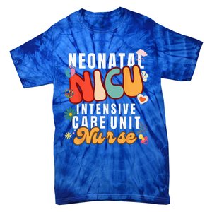 Neonatal Intensive Care Unit NICU Nurse For NICU Nurse Squad Tie-Dye T-Shirt