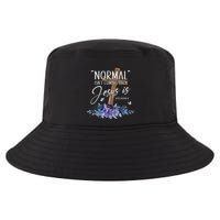 Normal Isn't Coming Back But Jesus Is Revelation 14 Flower Cool Comfort Performance Bucket Hat