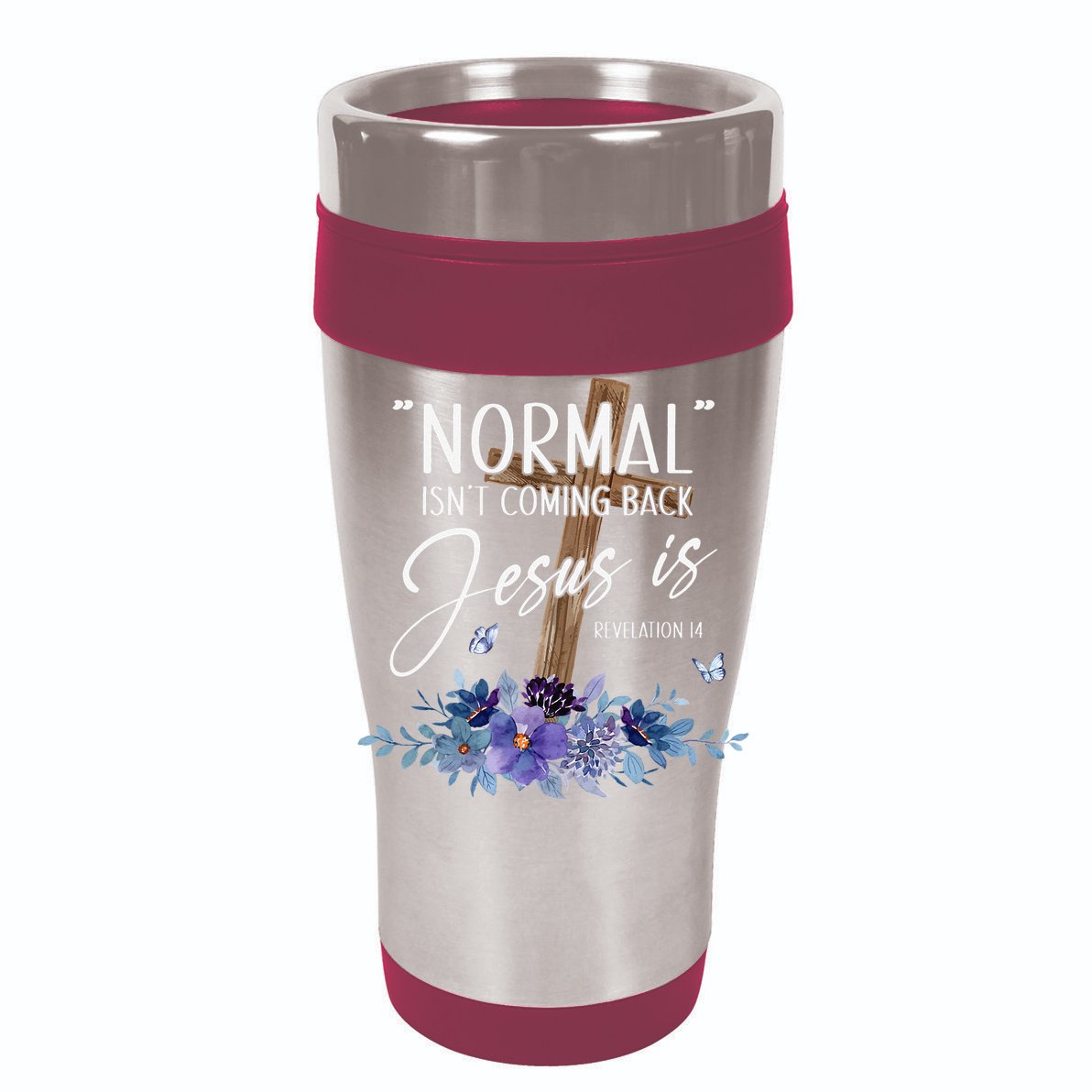 Normal Isn't Coming Back But Jesus Is Revelation 14 Flower Mesh Reversible Basketball Jersey Tank