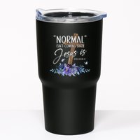 Normal Isn't Coming Back But Jesus Is Revelation 14 Flower Tumbler