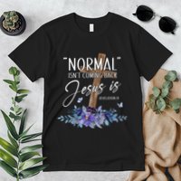 Normal Isn't Coming Back But Jesus Is Revelation 14 Flower Premium T-Shirt
