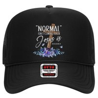 Normal Isn't Coming Back But Jesus Is Revelation 14 Flower Hat