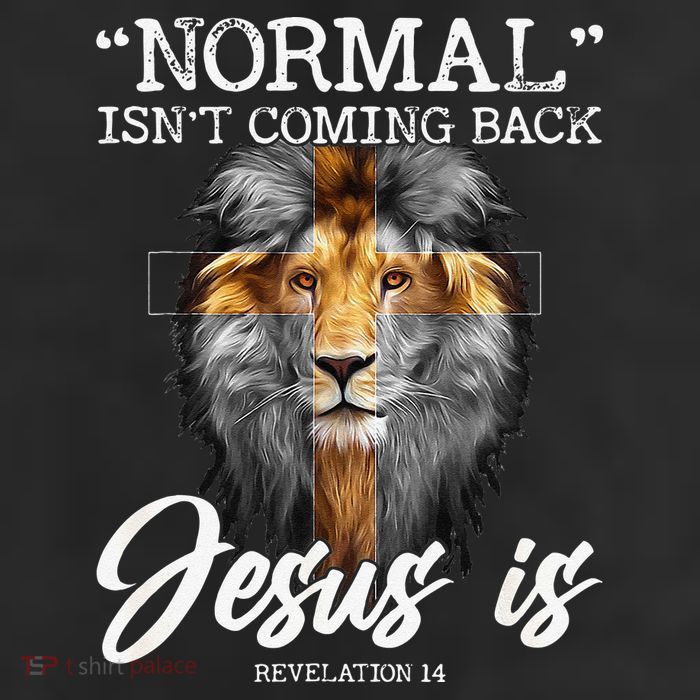 Normal Isnt Coming Back But Jesus Is Cross Christian Cool Comfort Performance Bucket Hat