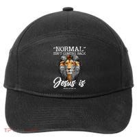 Normal Isnt Coming Back But Jesus Is Cross Christian 7-Panel Snapback Hat
