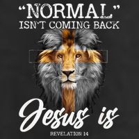 Normal Isnt Coming Back But Jesus Is Cross Christian Golf Towel