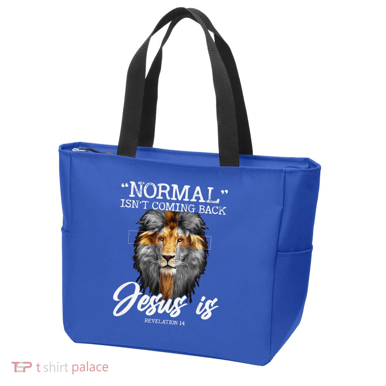 Normal Isnt Coming Back But Jesus Is Cross Christian Zip Tote Bag